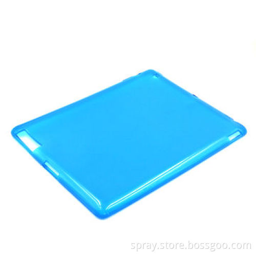 Slim Clear blue Soft TPU Covers for the New iPad 3 & iPad 2, Customized Colors Available
